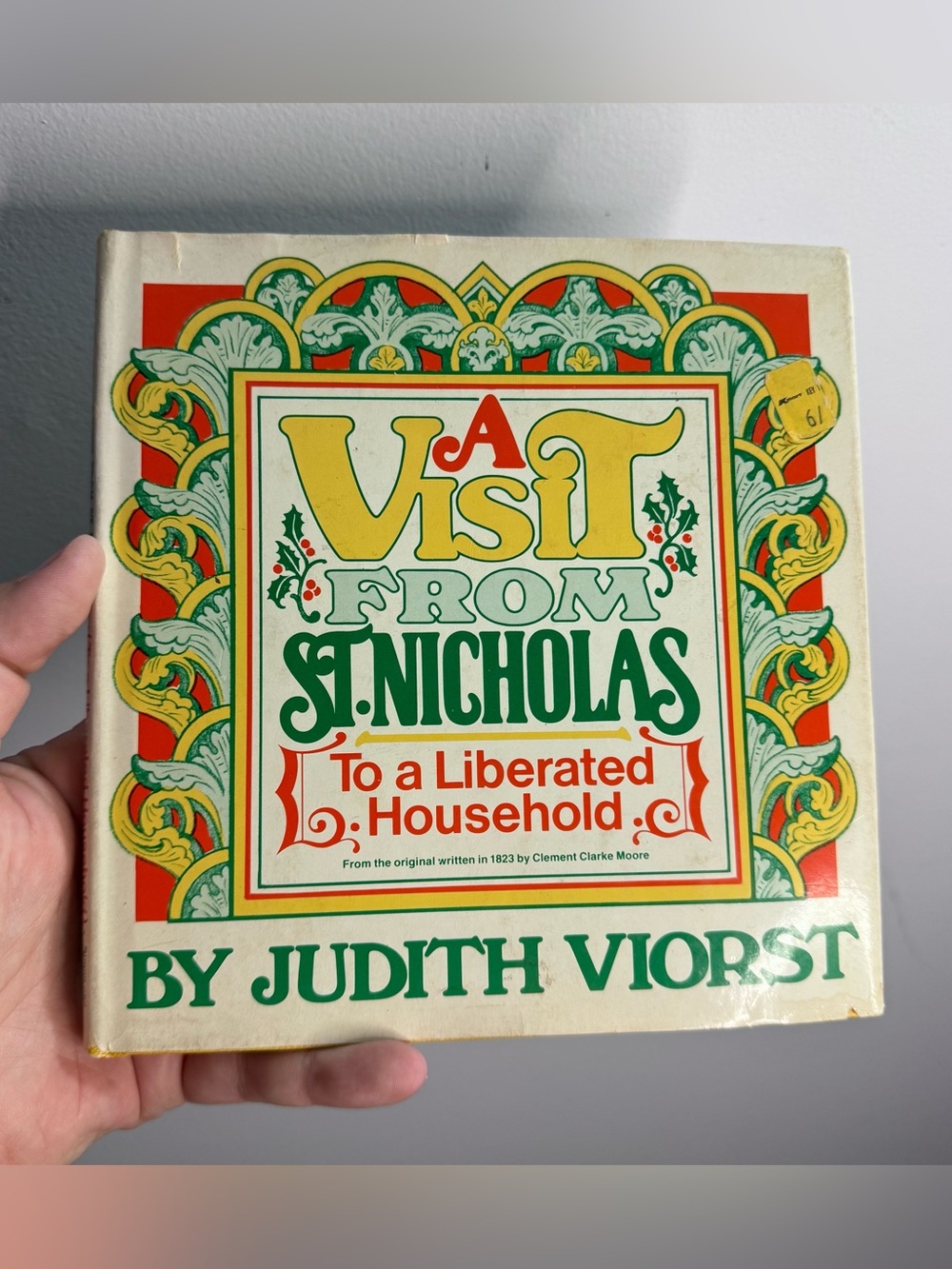 Judith Viorst A Visit From St Nicholas 1977 Vintage Feminist Christmas Book HC